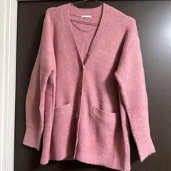 GU パフィータッチオーバーサイズカーディガン sizeL
