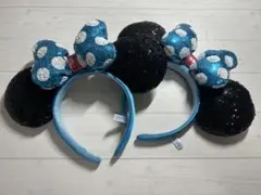 ミニーマウス風スパンコールカチューシャ