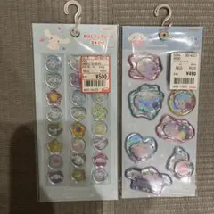 【正規品】シナモロール サンリオ　ウォーターシール　おはじきふうシール