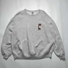 90s ラッセル USA製 スウェット 2XL グレー ワンポイント 7252