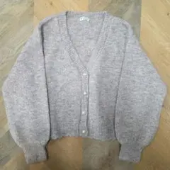 axes femme ベージュ Vネック カーディガン 美品 森ガール y67