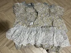 juo 花柄レース付き セットアップ　90-100cm