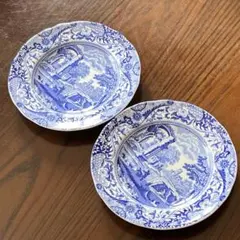 スポード イギリス製 ブルーイタリアン サイドプレート 15.5cm 2枚セットのサムネイル