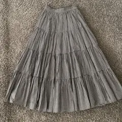 SNIDEL ギンガムチェック ティアードスカート サイズ0