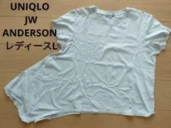 【UNIQLO JW ANDERSON 】レディースL 半袖Tシャツ ホワイトのサムネイル