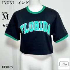 INGNI イング トップス Tシャツ クロップド丈 Mサイズ ブラック