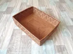 B4長方形ケース●柄入●アタ●バリ島●アジアン雑貨●1325.4●大きめサイズ