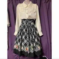ポエティック チェック スカート