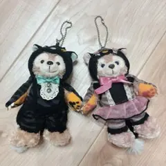 ダッフィー　シェリーメイ　ハロウィン　ぬいぐるみバッチ