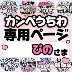 ぴのさま専用♡カンペうちわ オーダーページ