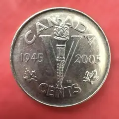 1964年⑤カナダ 5セントコイン - メルカリ