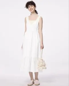 GU テクスチャーキャミソールワンピース