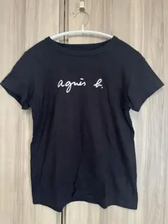 agnès b. アニエスベー ブラック ロゴTシャツ T1
