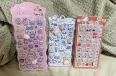 ちいかわ・サンリオボンボンドロップシール3枚セット