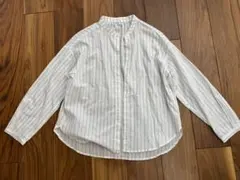 【美品】ホワイトストライプ 長袖シャツ(値下げ)のサムネイル