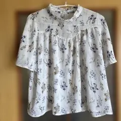 OLIVE des OLIVE 花柄ブラウス 半袖のサムネイル