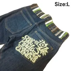 Archive 湾曲デザイン ジップ デニム y2k 00s ギャル男