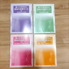 知っておきたい会社の法律コース 4冊セットのサムネイル