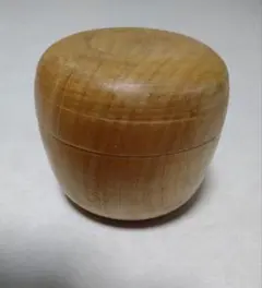 なつめ 茶入 棗 木地 天然木　　工芸品 茶道具【未使用品】のサムネイル
