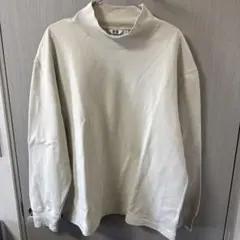 【美品XL】UNIQLO U ブラッシュドモックネックTシャツ