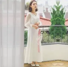 【最終SALE】新品 ウェディングドレス Lサイズ 前撮り 二次会 清楚 白