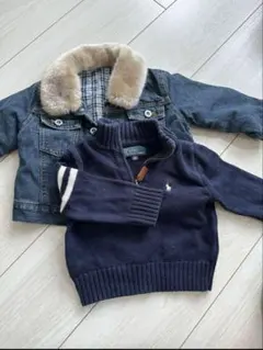 Polo Ralph Lauren セーター、コムサイズムデニムジャケットセット