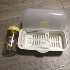pjgen哺乳瓶160mlと電子レンジ消毒ケースセット