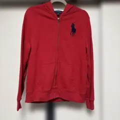 Ralph Lauren 赤 ジップアップパーカー