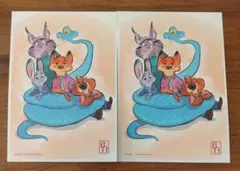 ズートピア2 イラストポストカード 2枚