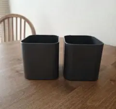 IKEA スコーディス 小物入れ ブラック ２個
