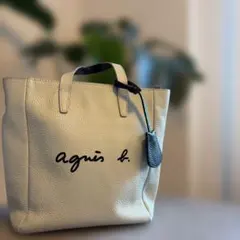agne's b. アニエスベー　ショルダーバッグ　刺繍ロゴ　2way