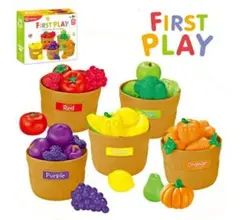 FIRST PLAY 知育玩具 フルーツ 野菜 おままごとセットのサムネイル