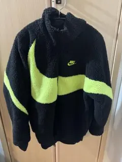 Nike フリースジャケット ブラック　ボア　リバーシブル　日本s Mサイズ