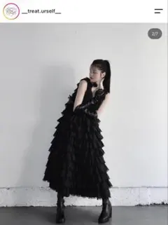 Treatürself angel wings dress mini BLACK - メルカリ