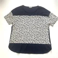 ensuite Mサイズ 半袖　切替花柄　カットソーのサムネイル