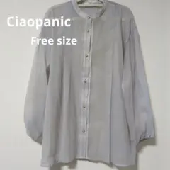 Ciaopanic チャオパニック　シアーシャツ シャツ　スタンドカラー　長袖のサムネイル