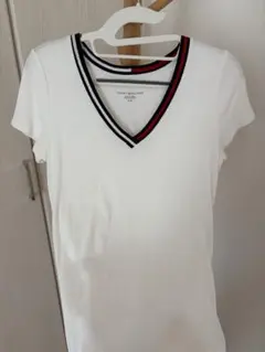 TOMMY HILFIGER 半袖 Vネック Tシャツ ホワイトのサムネイル