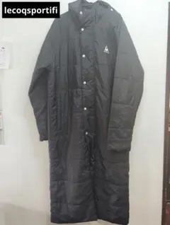 lecoqsportifi フード付きロングベンチコート ブラックサイズＳ