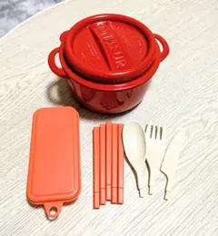 ボヌールシリーズ　ランチポット　／　折り畳み　軽量　カトラリーセット　まとめ売り