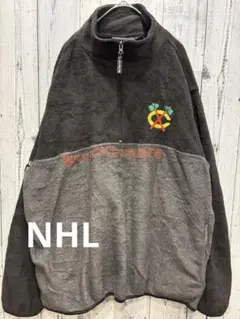 ♠️ NHL BLUELINE BLACKHAWKS フリース　90s ビンテージ
