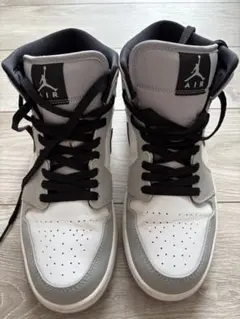 NIKE Air Jordan 1 Mid ホワイトグレーブラック27.5cm