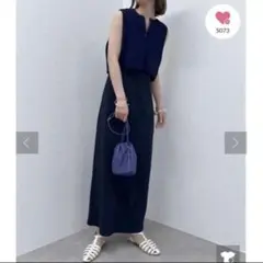 【ミスティック】ジップベストワンピースSET ネイビー　紺　１　完売