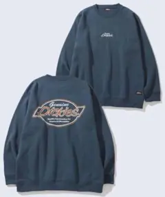 【ジェニュインディッキーズ】裏起毛バックプリント クルートレーナー