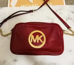 MICHAEL KORS レッドショルダーバッグ