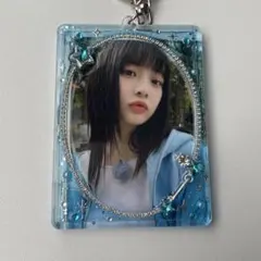 トレカキーホルダー　韓国　トレカ　レジン　デコ　硬質　ケース　トレカケース　星青