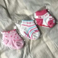 【HOT BISCUITS】靴下3足セット 9-10cm