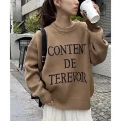 Discoat ジャガードニットプルオーバー