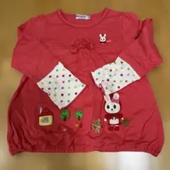 miki HOUSE ピンク 長袖カットソー 110