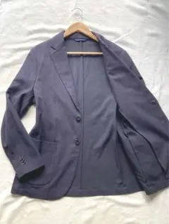 ソブリン　ツイード　アンコン　ジャケット　ネイビー　ストレッチ　L 美品　2B