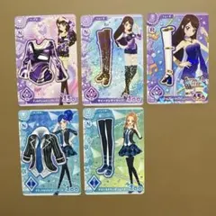 アイカツ カード 5枚セット　レア入り　アイカツ！アンコール　まとめ売り